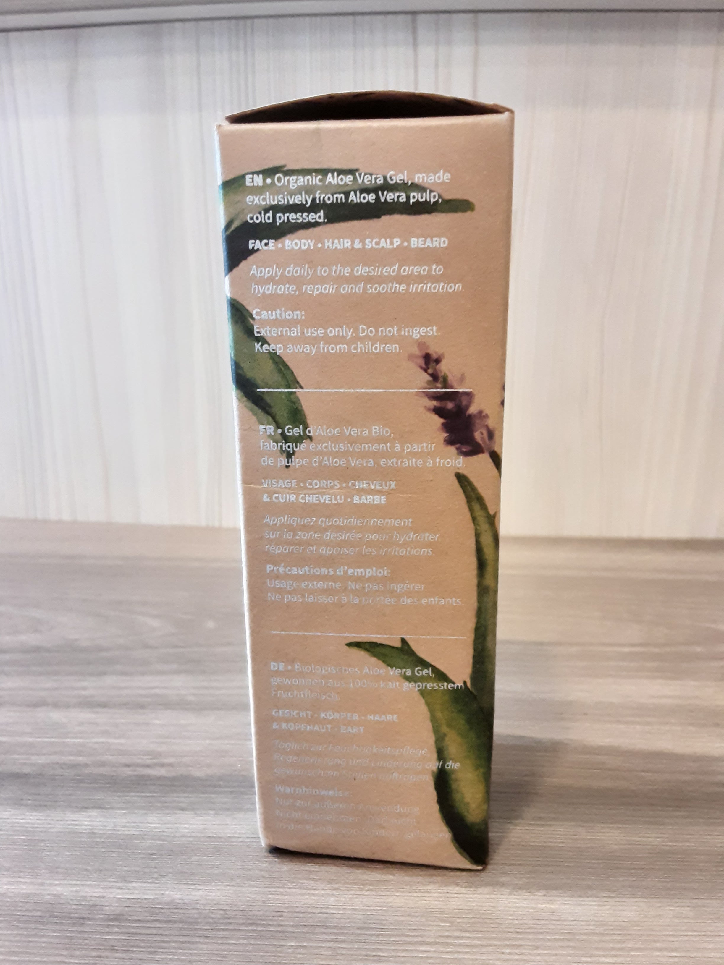 Gel d’aloe vera bio 100ml